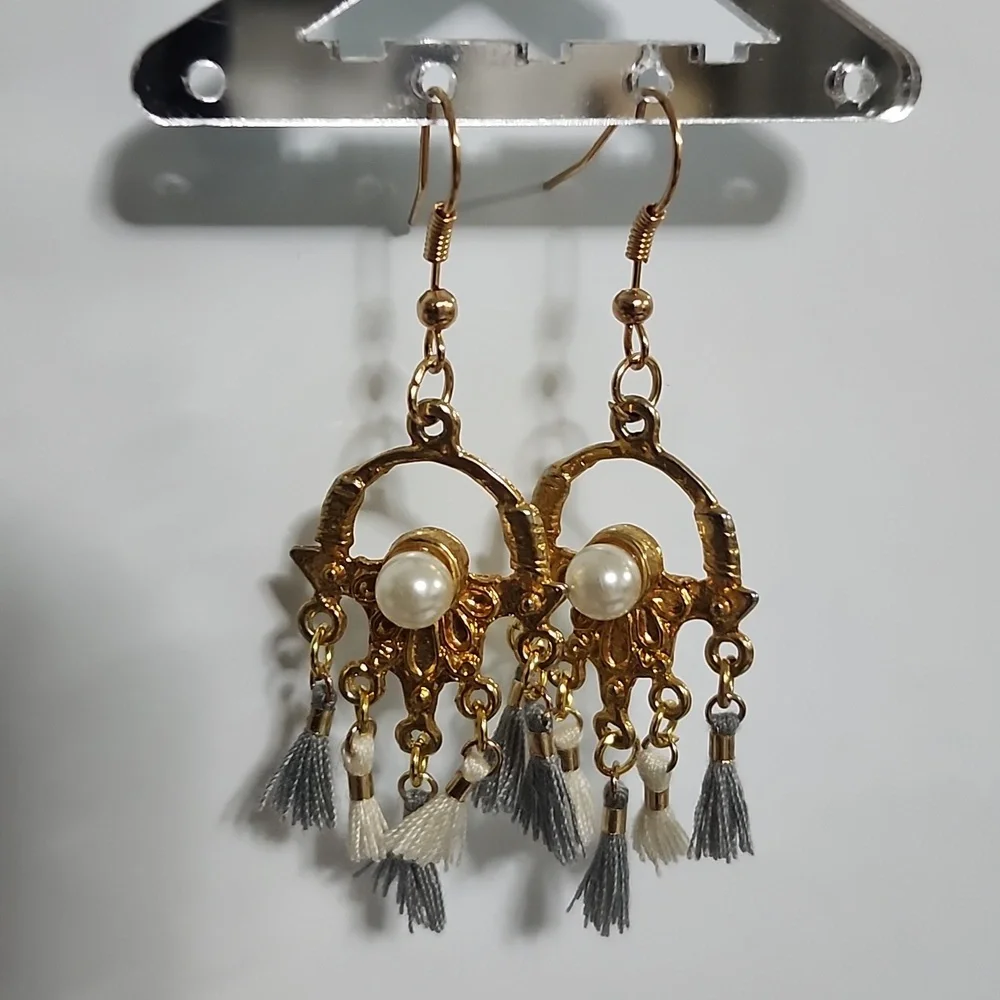 Handcrafted Boho Belle Tassel Earrings - Picture 3 of 5